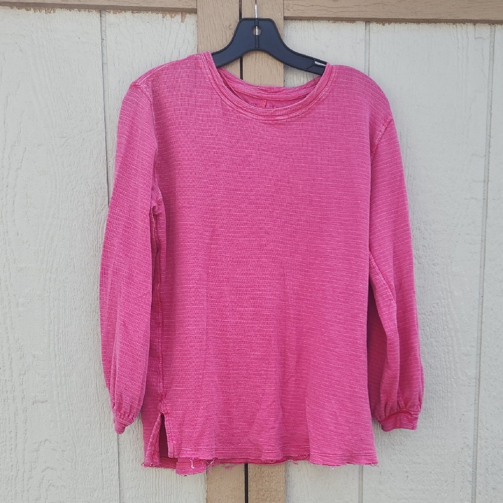 We The Free Soul Song Tee Boho Soft Coastal New England Boat Xsmall Slouchy Pink